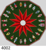 NUTCRACKER 4002C Only Susan Roberts Needlepoint NUTCRACKER TREE SKIRT WITH BACKGROUND C Red And 13 MESH