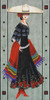 5014 Leigh Designs Cancun Carmen 8" x 16" 18 Mesh Cowgirl Canvas Only Inquire If Stitch Guide Is Available