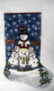LK-18 Holiday Hugs Stocking 11 x 22 13 Mesh LAURIE KORSGADEN