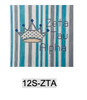 Sorority 12S ZTA w/mascot & name Zeta Tau Alpha 12" x 12" 13 Mesh Officially Licensed Kangaroo Paw Designs