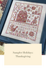 Sampler Holidays Thanksgiving by Blueberry Ridge Designs