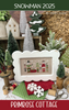 Snowman 2025 85 x 45 by Primrose Cottage Stitches 25-2503