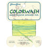 530 Lemon & Lime Glissen Gloss Colorwash Hand Painted Japanese Silk