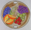 ZEDD-20 Charcuterie Board - Fruit 10" Round 18 Mesh THE ART OF NANCY ZEDD