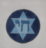 Chai of David 5.5” dia. 18 Mesh Once In A Blue Moon By Sandra Gilmore 18-1320