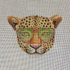 IN715 Leopard With Glasses 6.25 x 5.25 18 Mesh Colors of Praise
