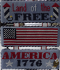 Star-Spangled Trio Stitch Count: 84W x 62H (each piece) by Barefoot Needleart, LLC 26-1302