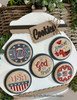 Baked Fresh - Patriotic Cookies each cookie is within 47 x 47 stitch count by Crafty Bluebonnet Designs 26-1129