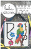 Animal Alphabet Series - PollyParrot 65 x 65 by Luhu Stitches Shown Left 26-1464