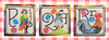 Animal Alphabet Series - PollyParrot 65 x 65 by Luhu Stitches Shown Left 26-1464