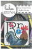 Animal Alphabet Series - Robbie Rooster 65 x 65 by Luhu Stitches Shown Right 26-1606