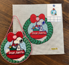 PEANUTS CHRISTMAS - SNOOPY DEAR SANTA WREATH 6.5" x 6.625" 13 MESH Officially Needlepoint PNTS-XMAS06