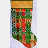 Wg12541-1313 Joan's Ribbon Braid 19 1/2 X 8 1/2   13 ct Whimsy And Grace CHRISTMAS STOCKING 
