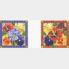 Wg11670C Pansy Coasters 4-4 X 4   18 ct Whimsy And Grace COASTERs