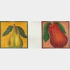 Wg11673 Pear Coasters 4-4 X 4   18 ct Whimsy And Grace COASTERs