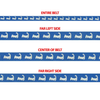 Belt Cape Cod Logo Belt (blue background) 40 x 1.25 18 Count 568 Silver Needle Designs