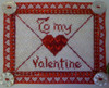 F3639 To My Valentine 3 3/4 x 2 3/4" 18 count Fiori Designs 