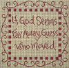 CC721 If God Seems Far Away 8X8 13 Mesh Cooper Oaks Designs