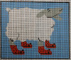 WWC808 Sheep in Boots 13 mesh 6 x 5 Waterweave 