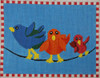 WWCO1100 Birds On A Wire 8 x 6 18 Mesh Waterweave