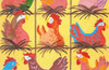WWC153 Chickens Roosting 13 mesh 12 x 8 Waterweave