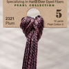 Pearl Cotton 5 2321 Plum Weeks Dye Works