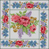 G-822 Rose Floral 13 Mesh 15 x 15 Treglown Designs
