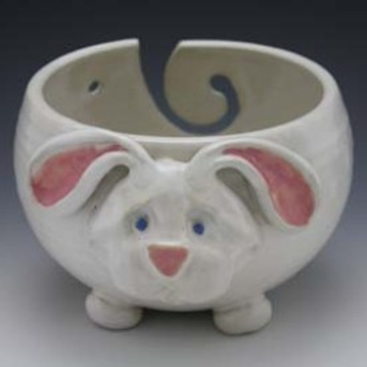 Mango Wood Yarn Bowl with Mother of Pearl by Loops & Threads