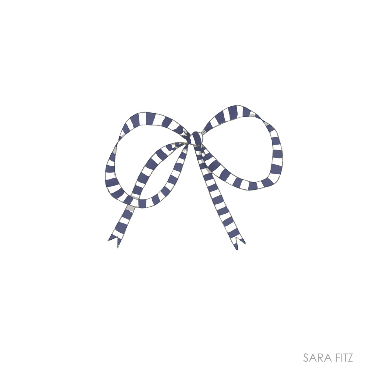 Striped Bow Gift Wrap – Sara Fitz