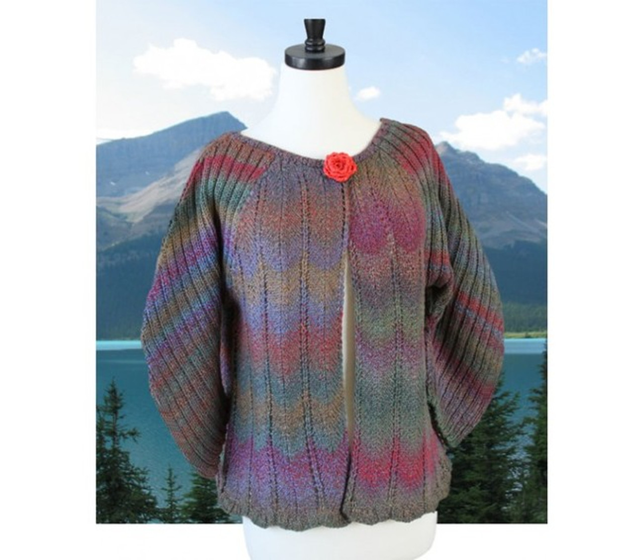 Peacock Plumes Sweater PATTERN- Mohair So Soft – Loopy Mango