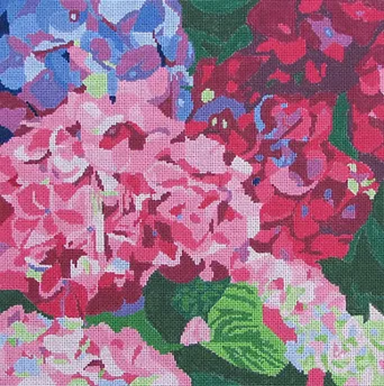 3d Jean Smith Designs Hydrangea Dazzle 14 square 13 Mesh - The NeedleArt  Closet