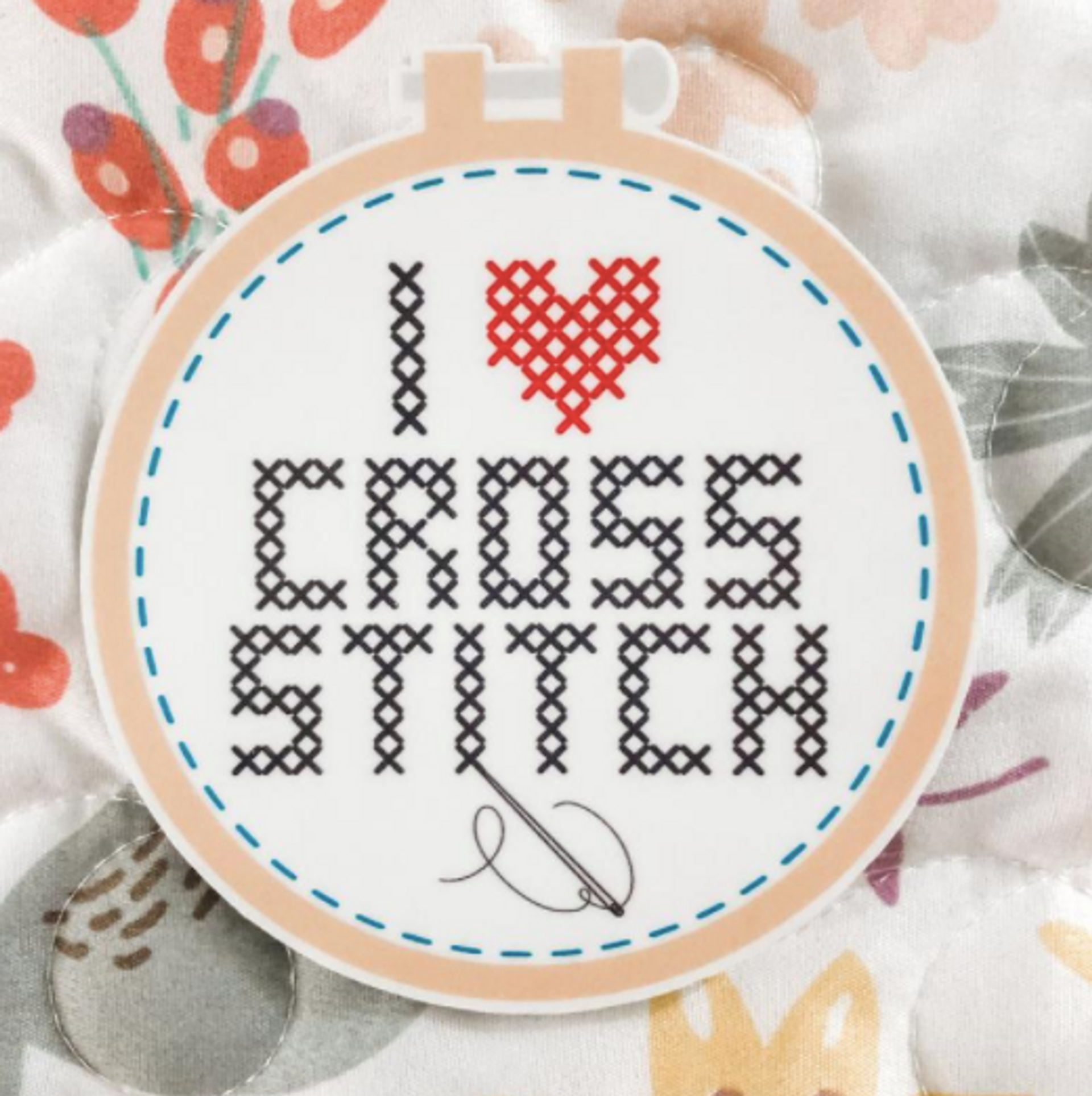 Caterpillar Cross Stitch Needle Minder - Cupcake for Cross Stitch, Sewing, Embroidery and Needlework Accessories, Enamel and Magnetic