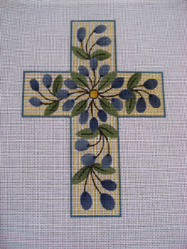 Ann Wheat Pace 105AS Large Cross 18 Mesh 6.75"x 9"` Olive Garden