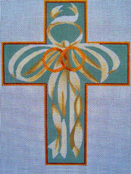 Ann Wheat Pace 104G 18 Mesh 6" x 8" Rings and Ribbons 