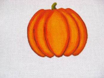 Ann Wheat Pace 252B 18 Mesh Pumpkin Includes Stitch Guide Round 