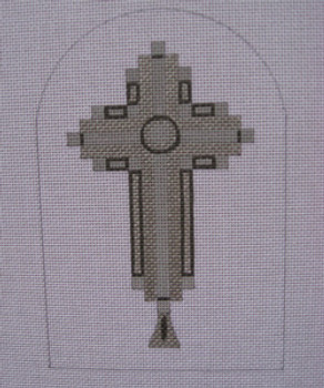 Ann Wheat Pace 254G 18 Mesh Mercury Includes Stitch Guide Deco Cross