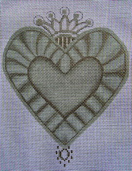 Ann Wheat Pace 256B Sacred Heart 5" x 6.5" Crown With Stitch Guide
