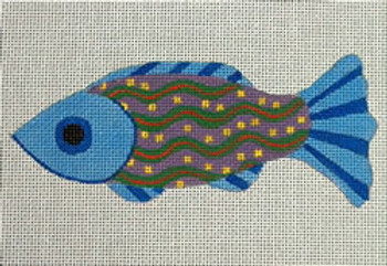 Ann Wheat Pace 401A FISH 18 Mesh 6" x 2.5" Blue 