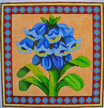 Ann Wheat Pace 715C 13 Mesh 7" x 7" Winter Flowers