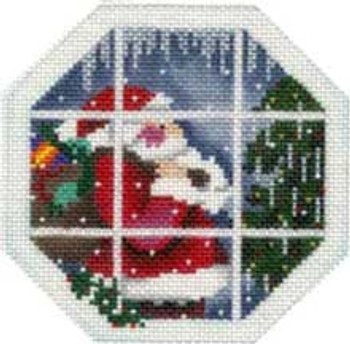 CT-461 Santa/Tree Octagonal Orna. Associated Talents