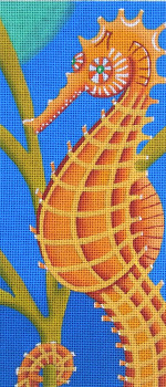 Maggie & Co. M-1747 Happy Trails Seahorse @ Susan Reis 5 x 11"  18 Mesh 