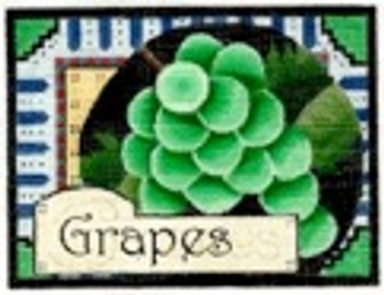 DD-44 Grapes DENISE DeRUSHA DESIGNS 8 x 6 1/4 18 mesh