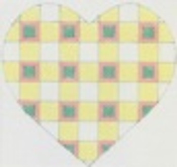 DD-114 Hearts in Check DENISE DeRUSHA DESIGNS 8 x 8 18 Mesh