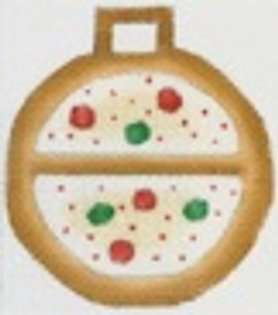 DD-281 Ornament Cookie DENISE DeRUSHA DESIGNS 4x4 18 Mesh 