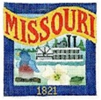 DD-307 Missouri Postcard DENISE DeRUSHA DESIGNS 4 1/2 x 4 1/2 18 Mesh