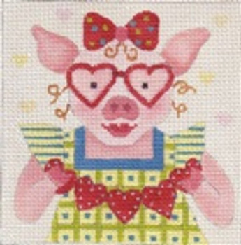 DD-469 Polly's Valentine DENISE DeRUSHA DESIGNS 5x5 18 Mesh