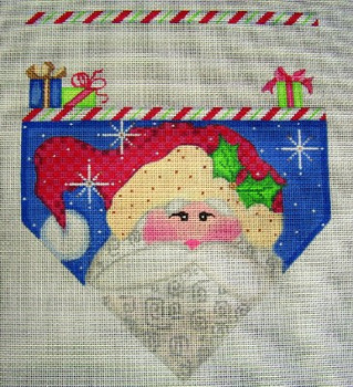 CXS39 Cheryl Schaeffer And Annie Lee Designs Stocking Topper 10 x 12 13 Mesh Up On Roof Top