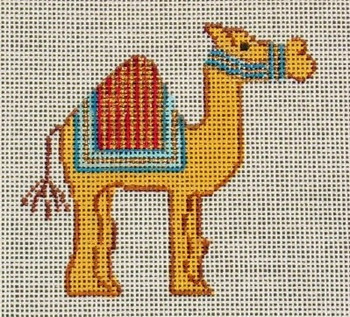 CX46 Cheryl Schaeffer And Annie Lee Designs 18 Mesh Nativity Camel Red