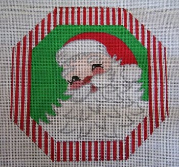 AC15 Cheryl Schaeffer And Annie Lee Designs 18 Mesh 5" Ornament Santa