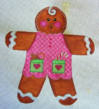 CX75 Cheryl Schaeffer And Annie Lee Designs 13 18 x 20 Lg Gingerbread Girl